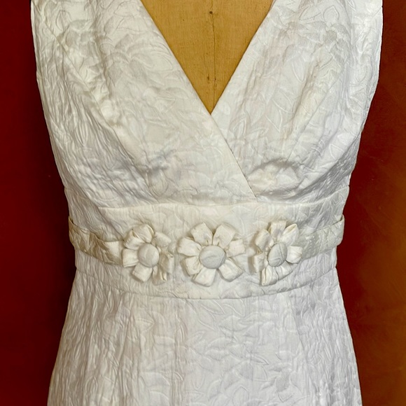 Ellen Tracy Classic White Dress size 8 new without tag - Picture 2 of 6